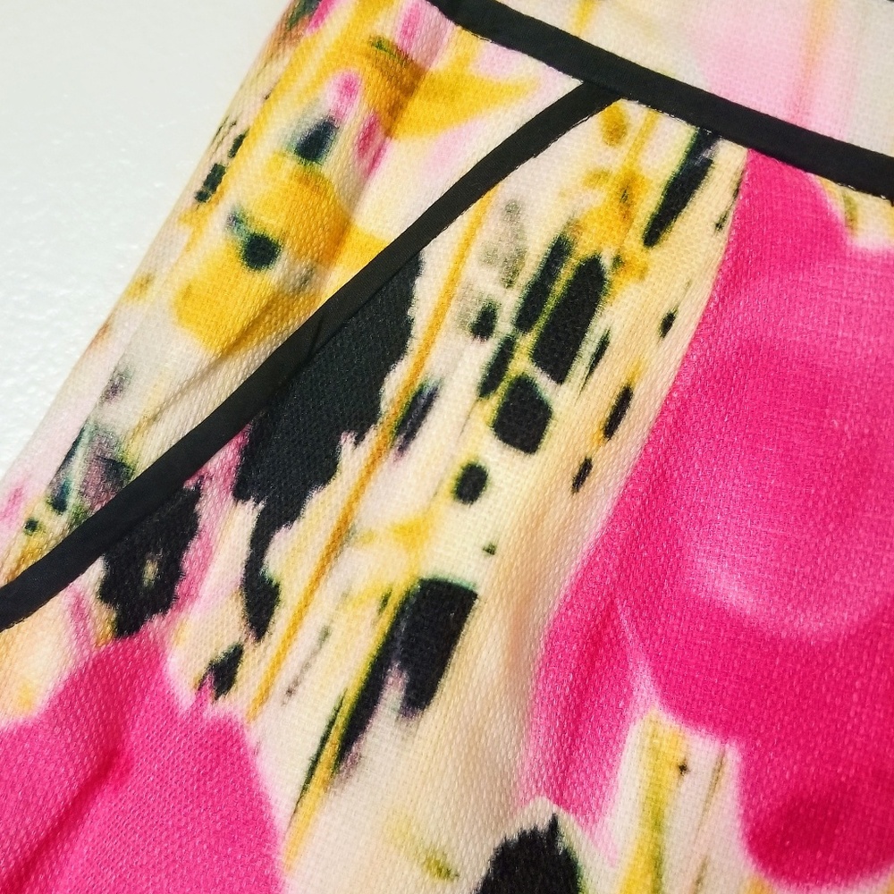 TABITHA Rain Poppy Watercolor Skirt A-line - Picture 5 of 5